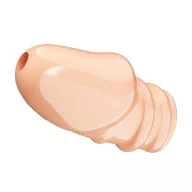 PRETTY LOVE péniszköpeny Penis Sleeve Jeremy Flesh - testszínű, realisztikus, vibráció nélküli, végén nyitott, vízálló (7 cm)