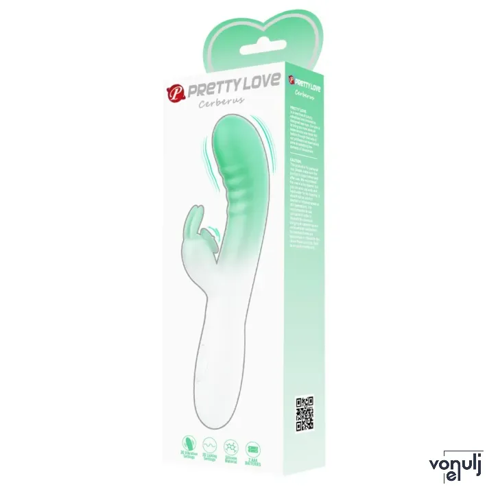 Csiklóizgatós g pont vibrátor Pretty Love Cerberus - elemes,vízálló
