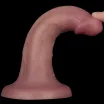 Élethű vibrátor Lovetoy 6'' Vibrating Dual Density Power Cock - akkumulátoros,vízálló, 20 cm
