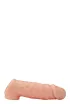 REALSTUFF péniszköpeny Extender With Ball Strap 5,5" - realisztikus, testszínű, erezett felületű, vízálló (14 cm)